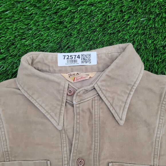 Vintage 70s MOD Hippie Jacket Womens Large 22x26 Beige - Picture 10 of 13